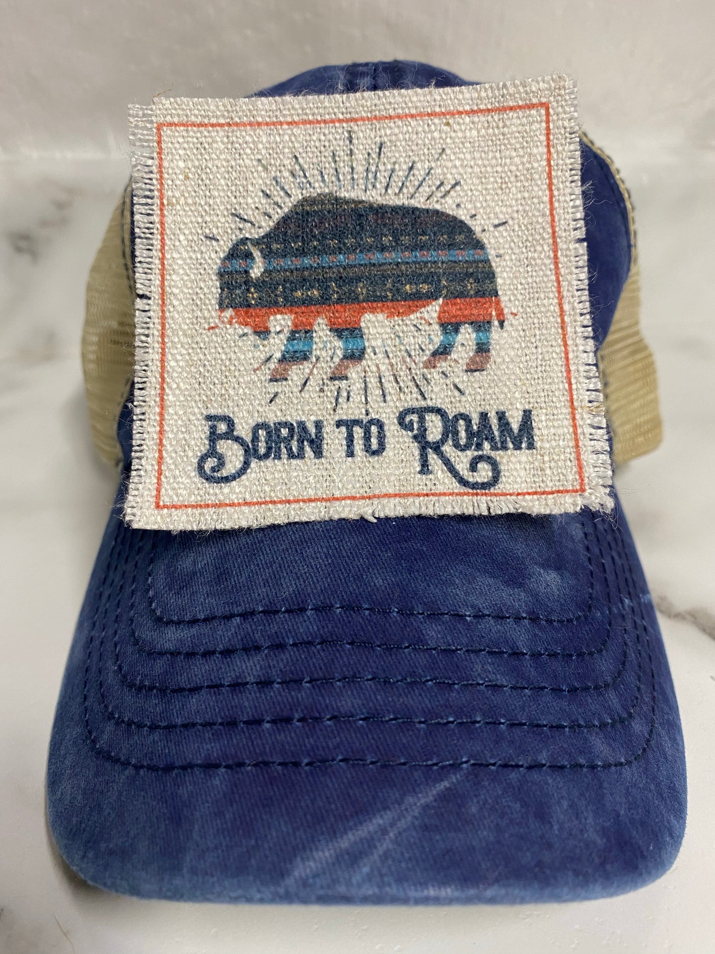Born to Roam Hat Patch