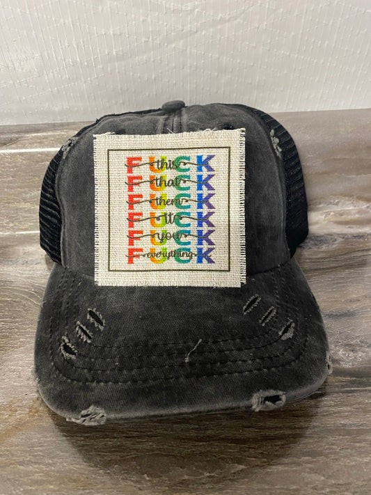 F This That Them Hat Patch