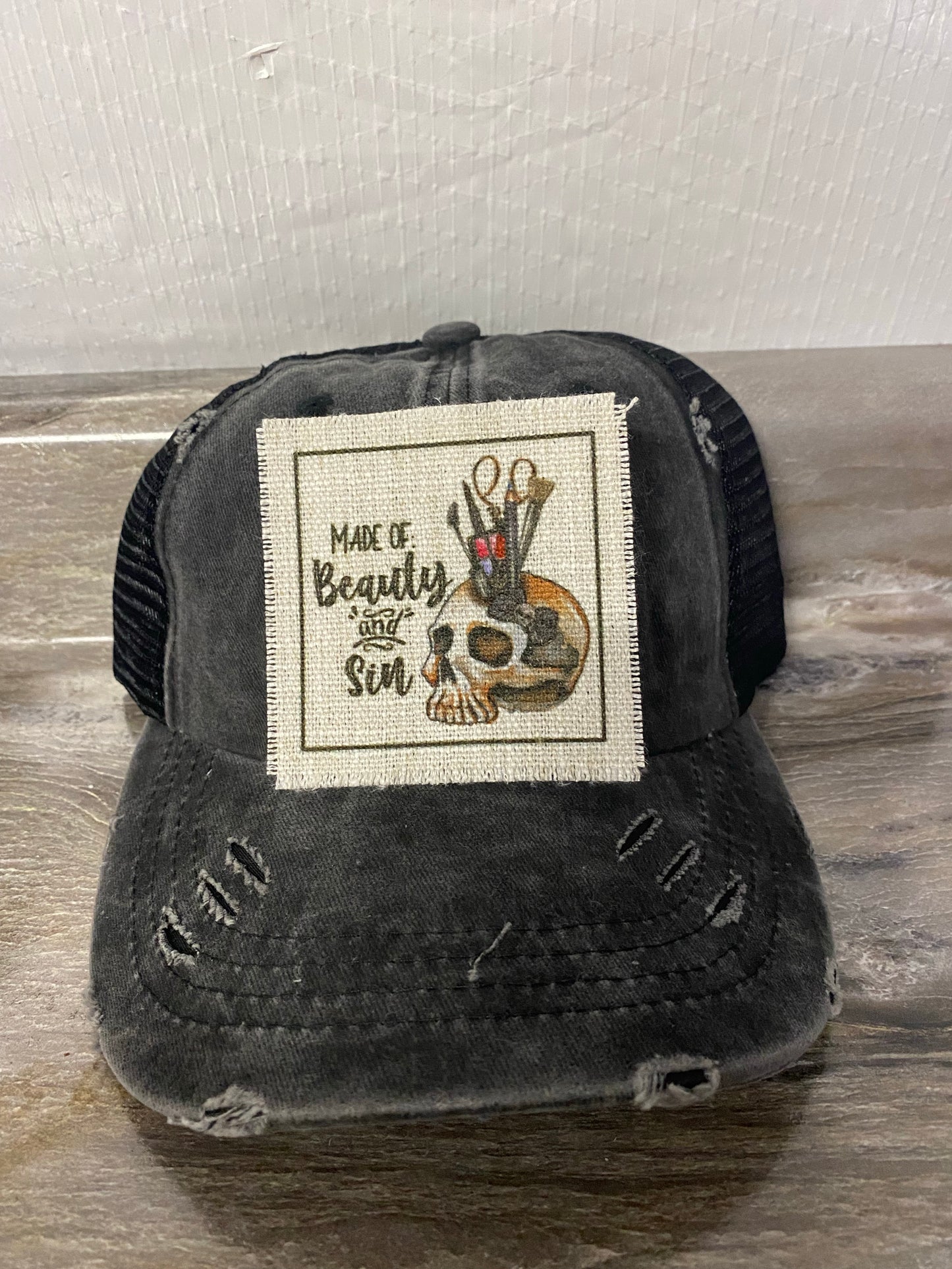 Made of Beauty and Sin Hat Patch