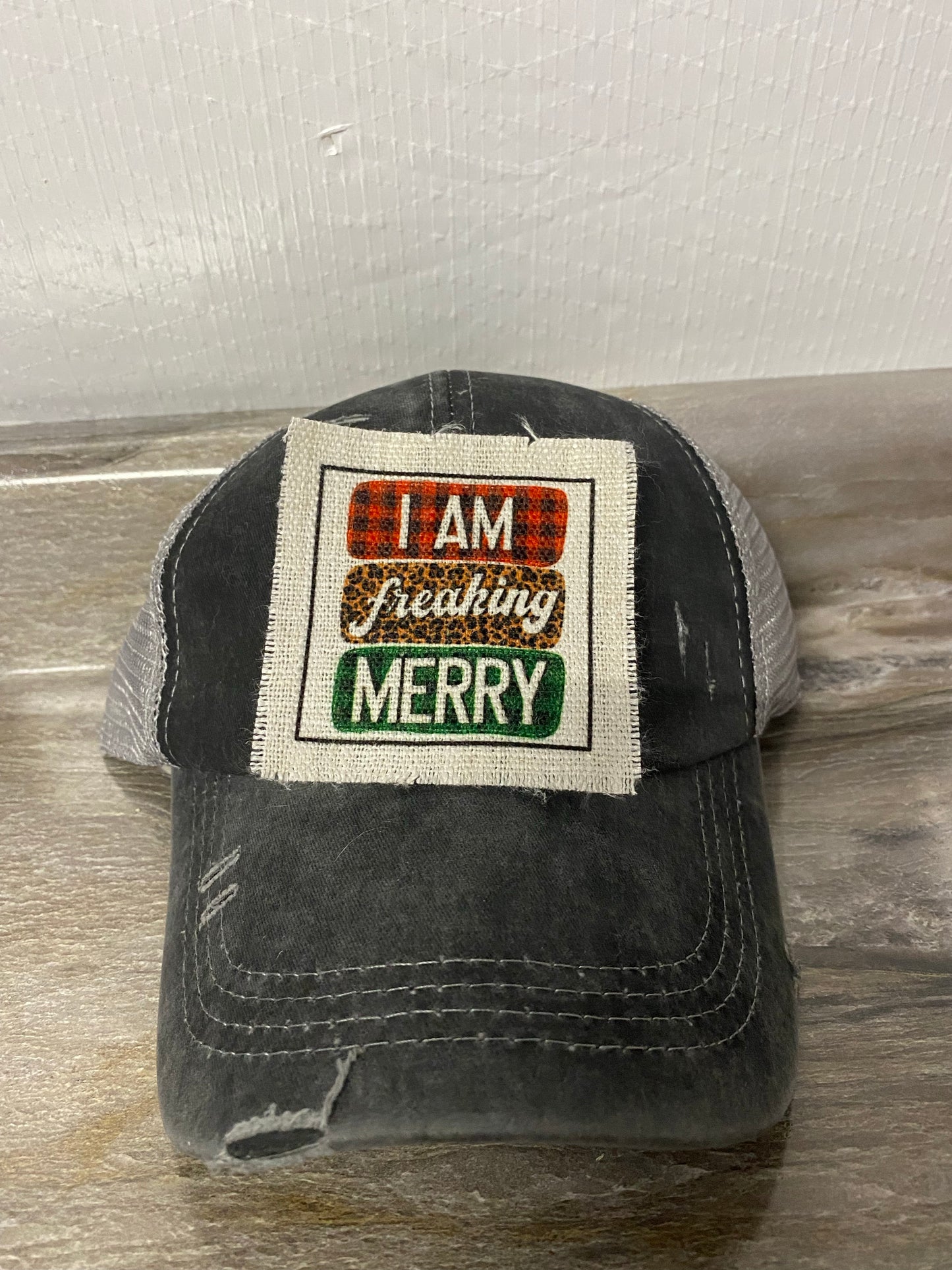 I Am Freaking Merry Hat Patch