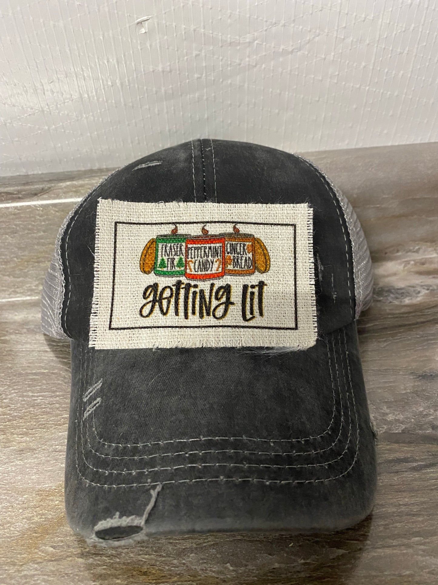 Getting Lit Christmas Hat Patch