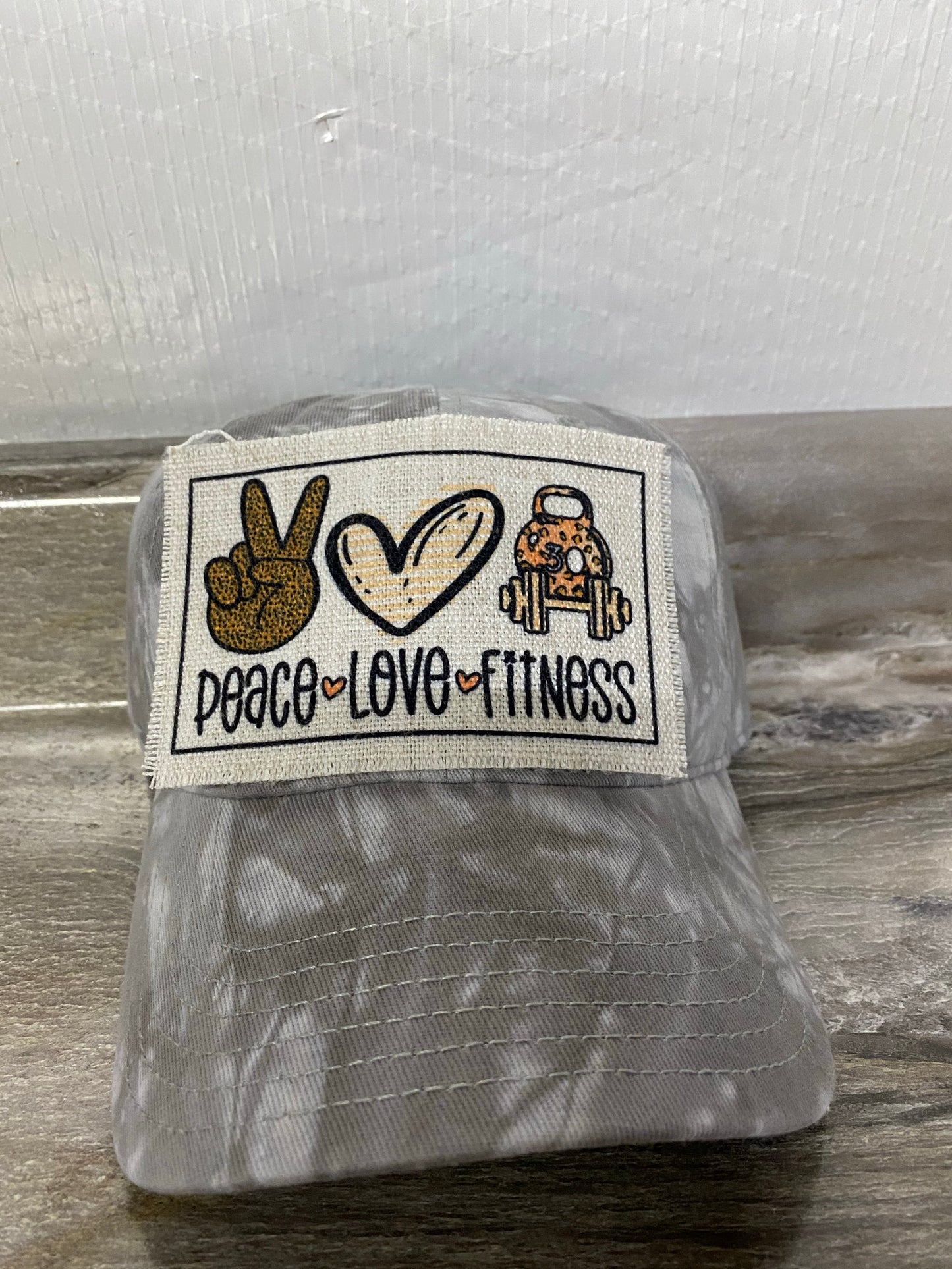Peace Love Fitness Hat Patch
