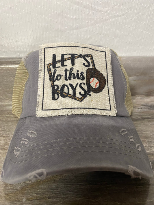 Let's Do This Boys Hat Patch