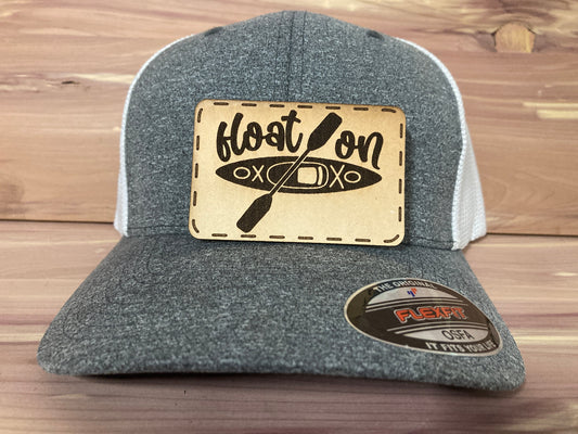 Float On Leatherette Hat Patch