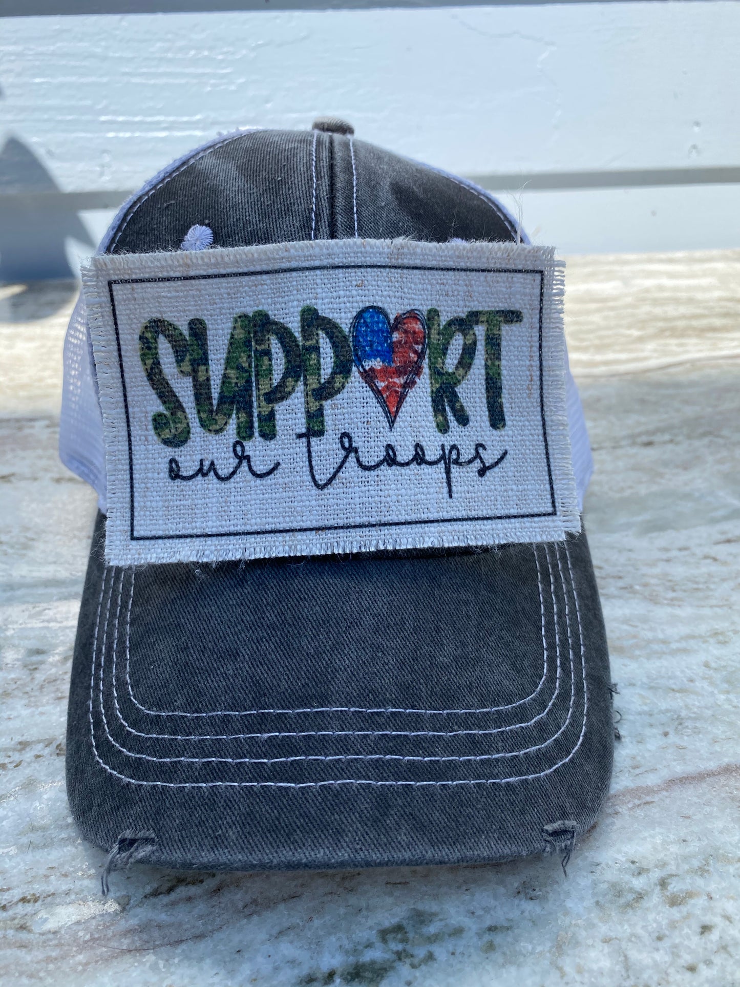 Support Our Troops Hat Patch