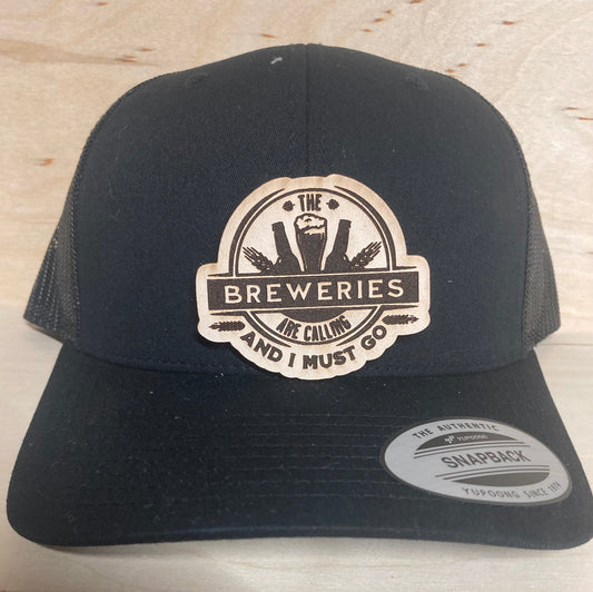 Breweries are Calling Leatherette Hat Patch