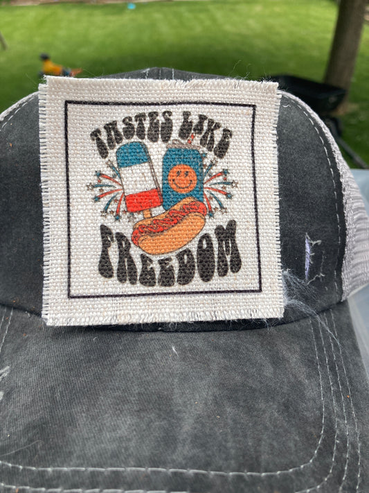 Tastes Like Freedom Hat Patch