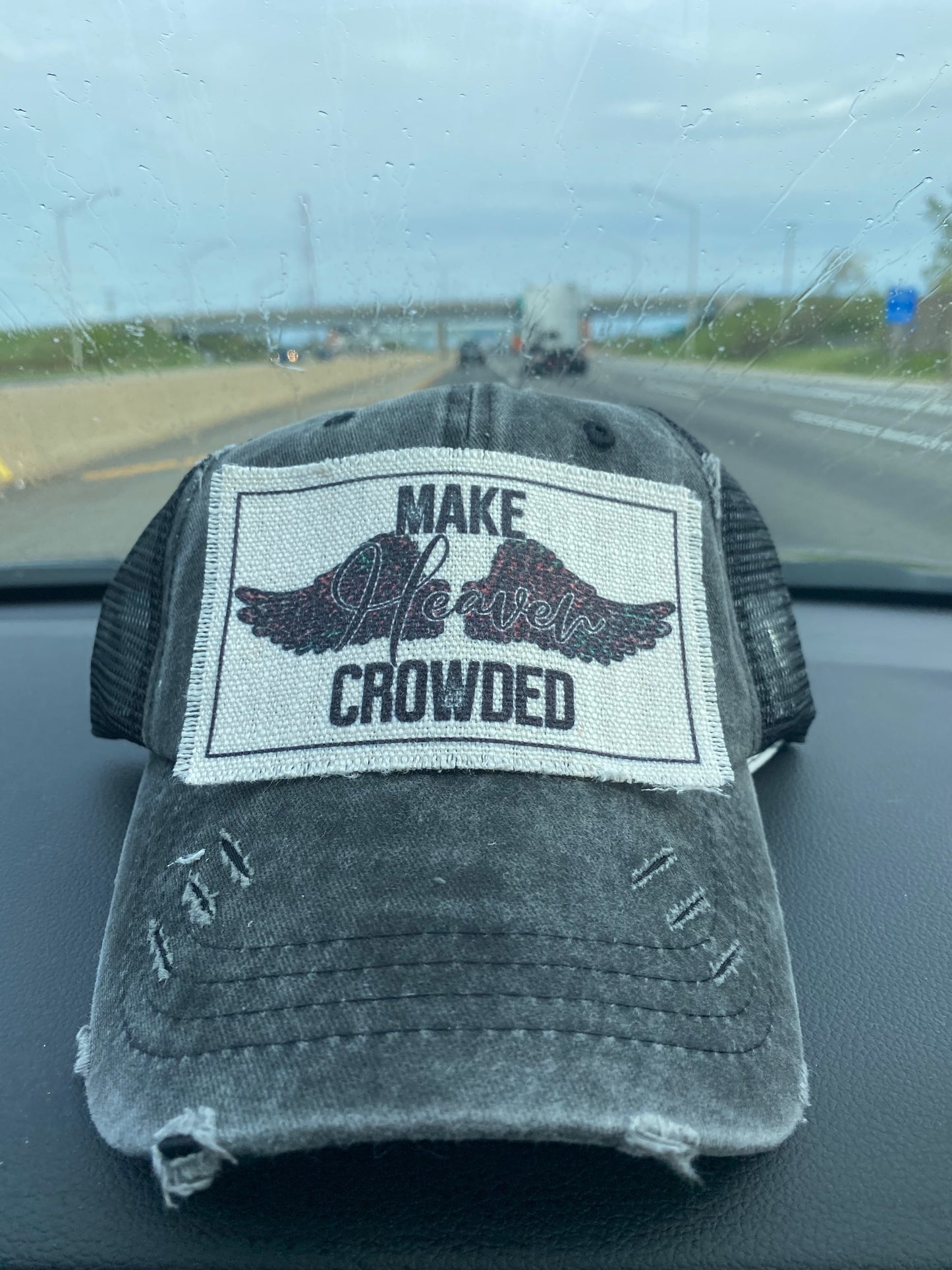 Make Heaven Crowded Hat Patch