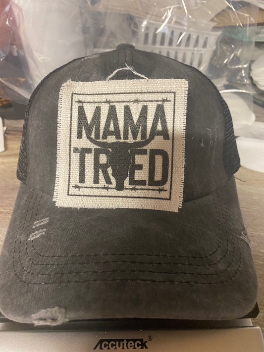 Mama Tried Skull Hat Patch