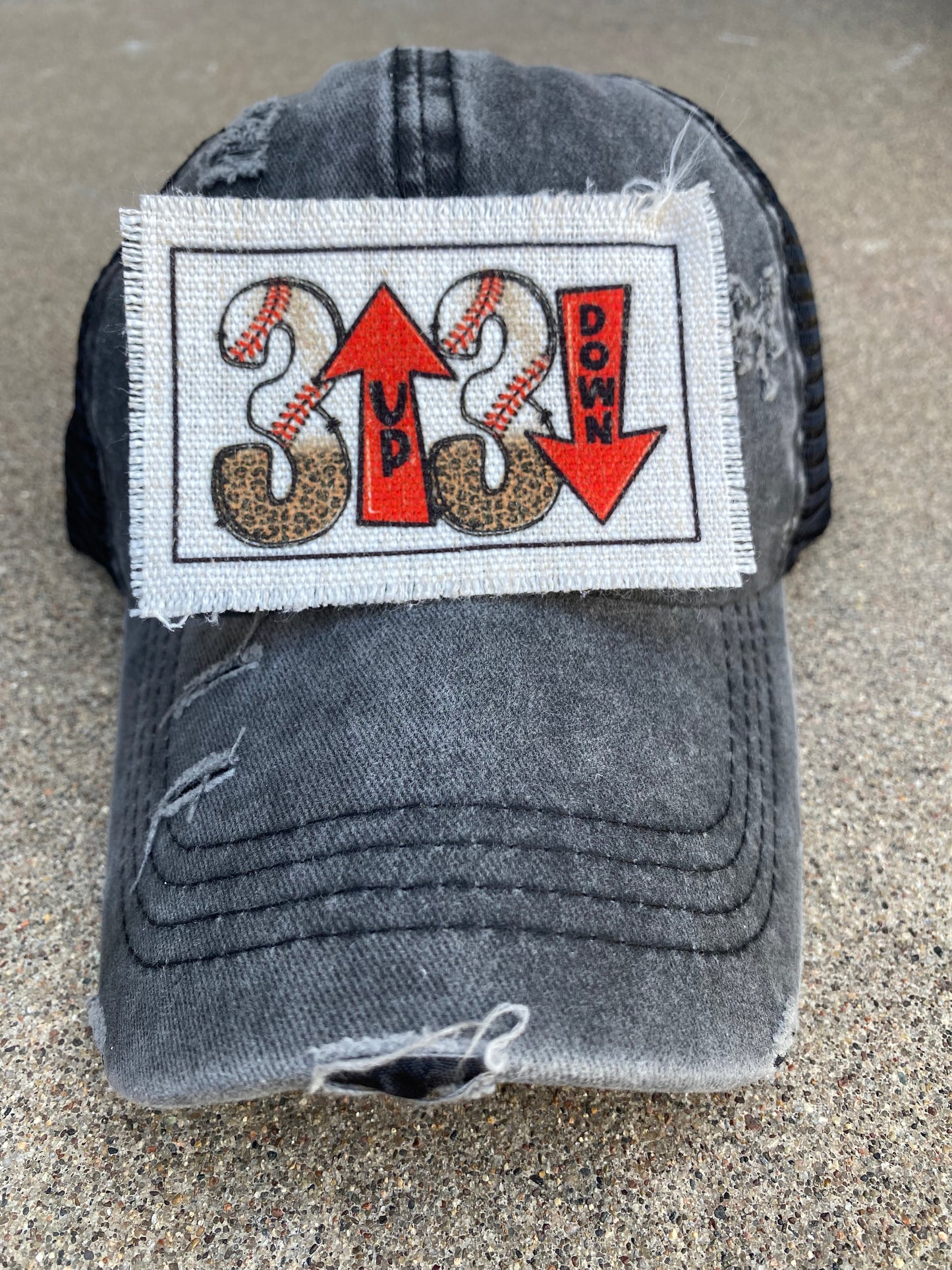 3 Up 3 Down Hat Patch