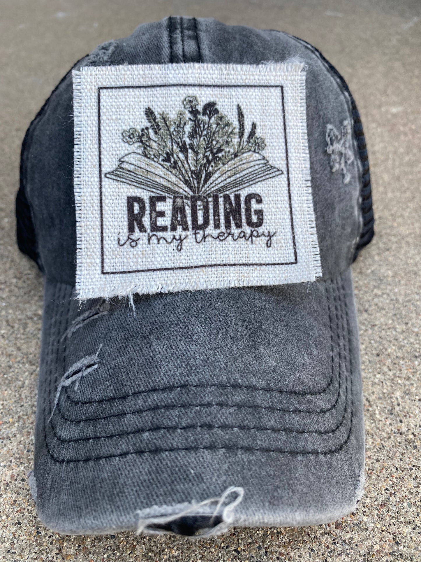 Reading Is My Therapy Hat Patch