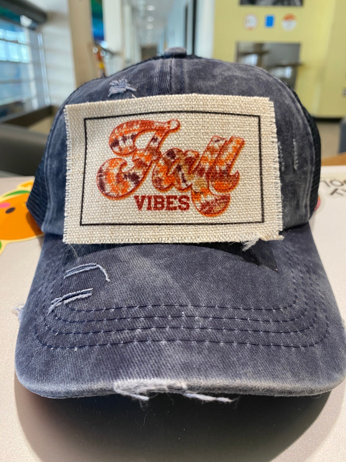 Fall Vibes Tie Dye Hat Patch