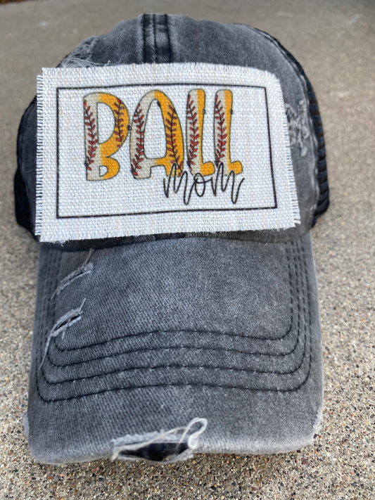 Ball Mom of Both Hat Patch