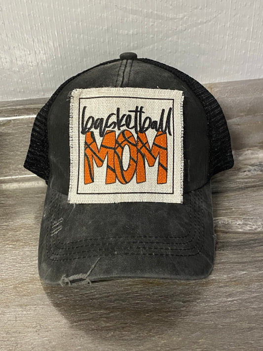 Basketball Mom Hat Patch