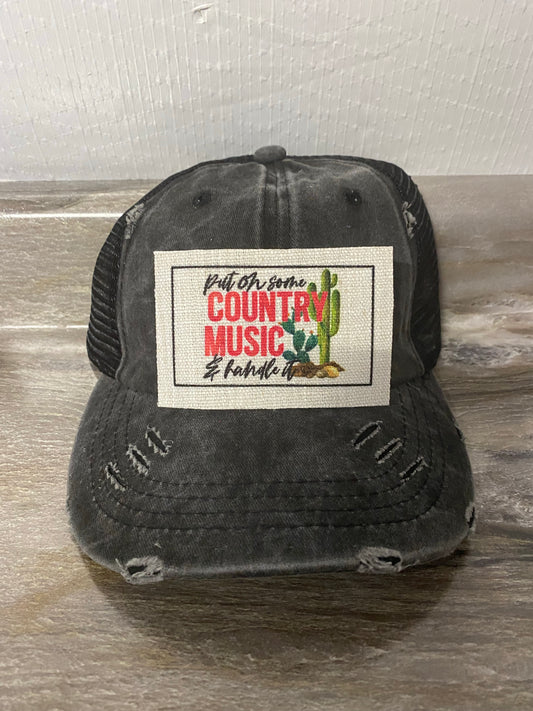 Put On The Country Music Hat Patch