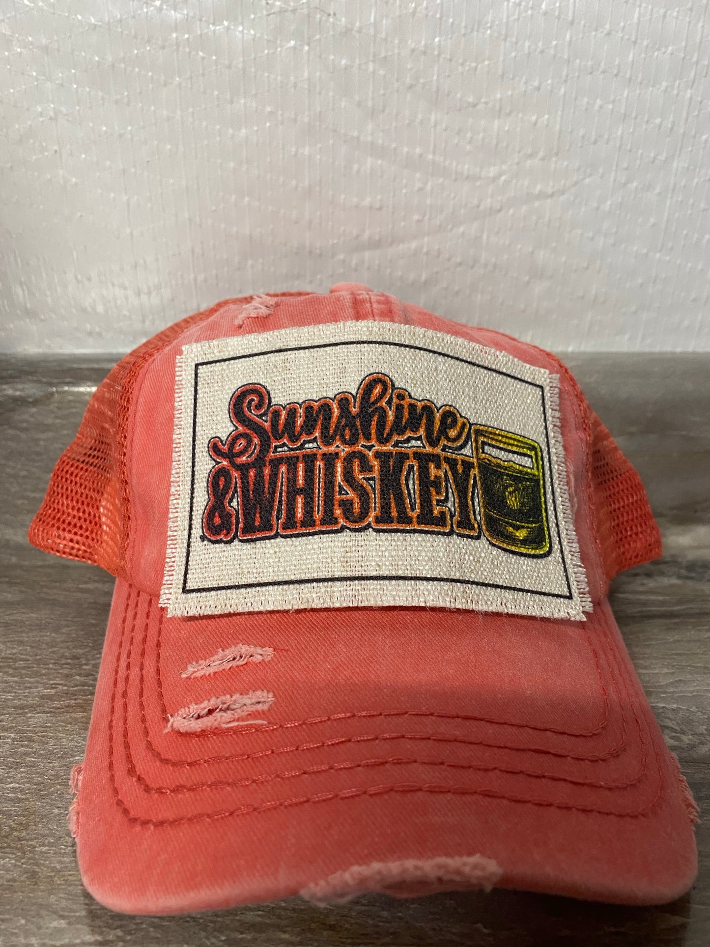 Sunshine & Whiskey Hat Patch