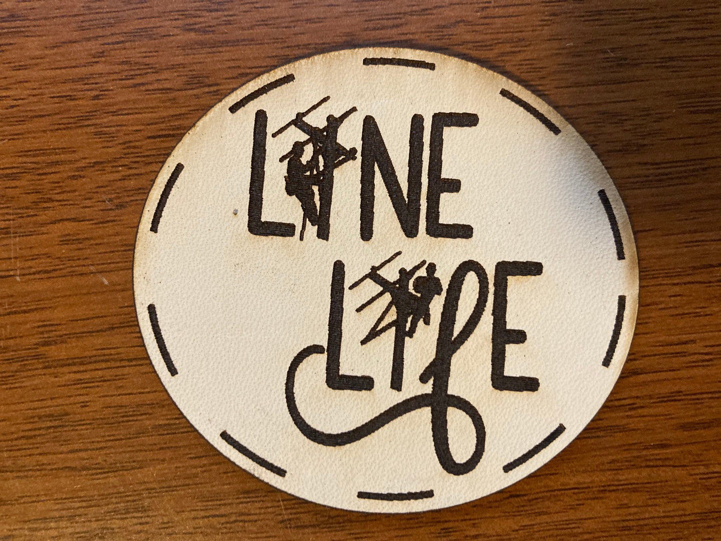 Line Life Leatherette Hat Patch