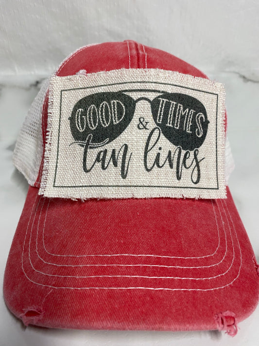 Good Times and Tan Lines Hat Patch