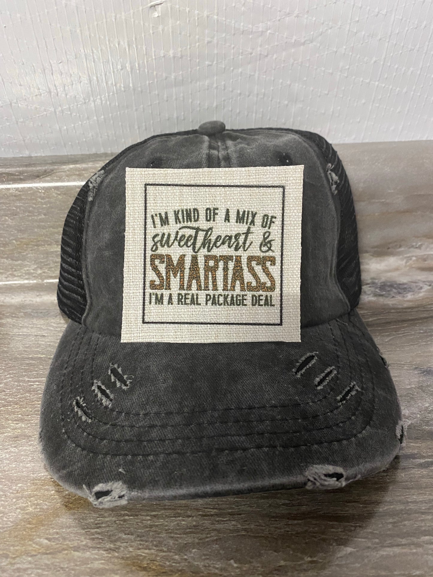 Mix of Sweetheart & Smartass Hat Patch