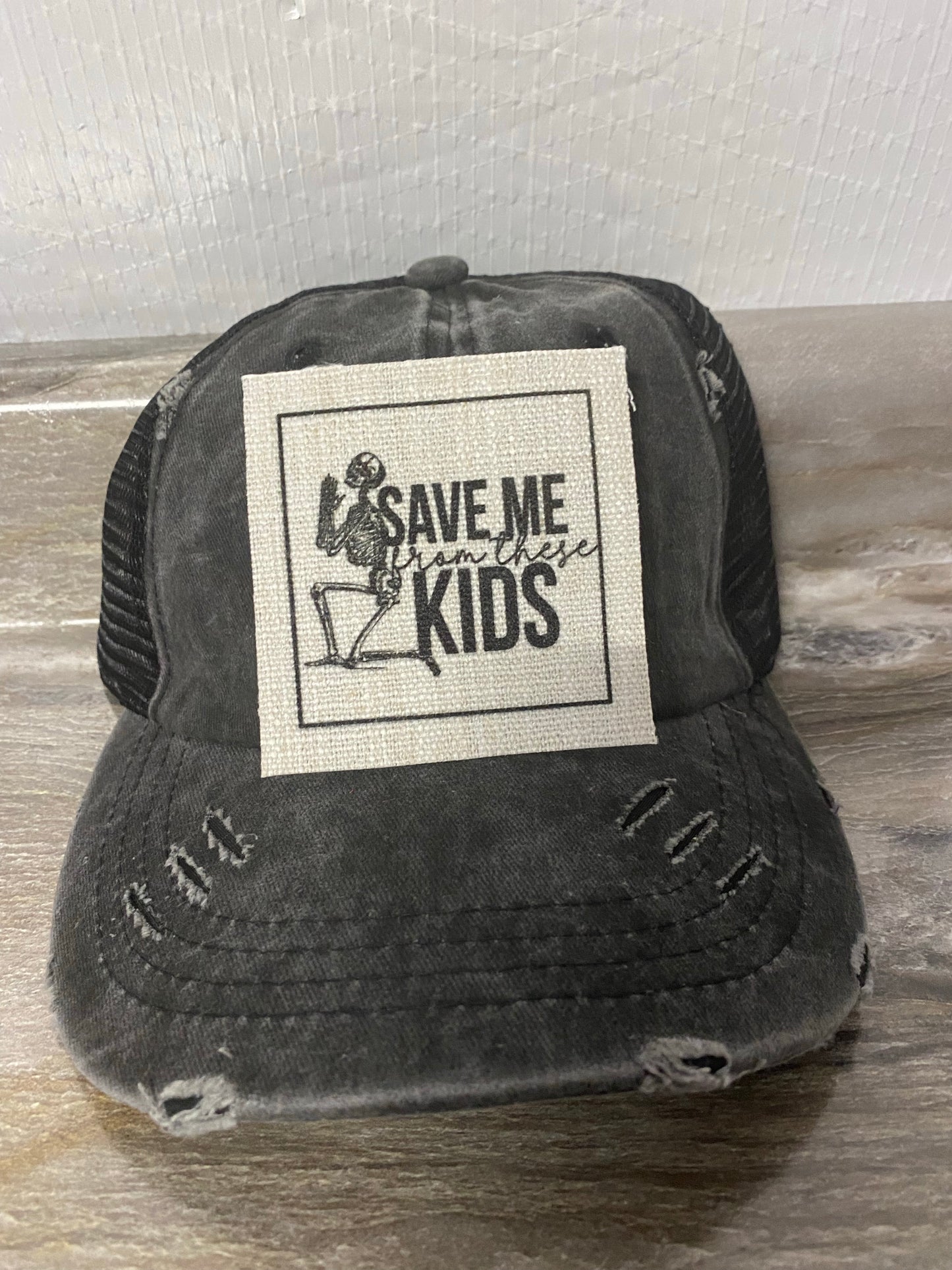 Save Me From These Kids Hat Patch