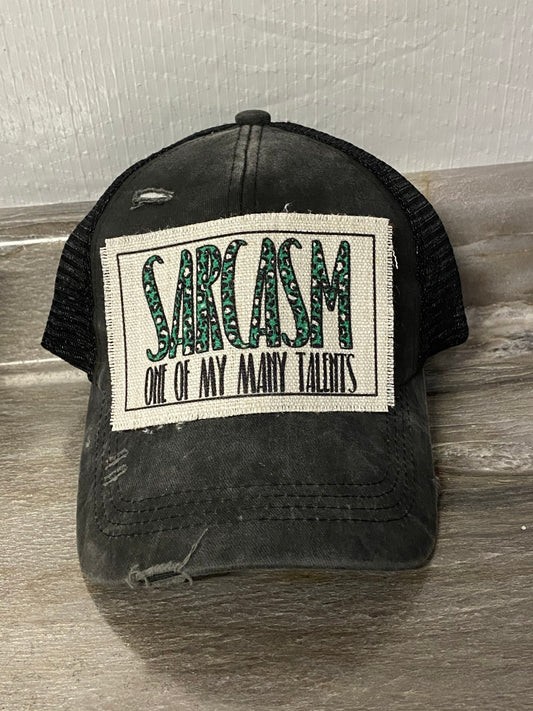 Sarcasm One Of My Many Talents Hat Patch