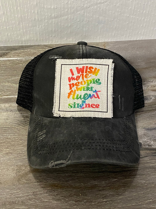 Fluent In Silence Hat Patch