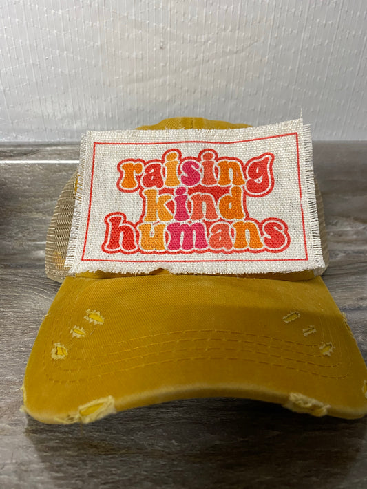 Raising Kind Humans Hat Patch