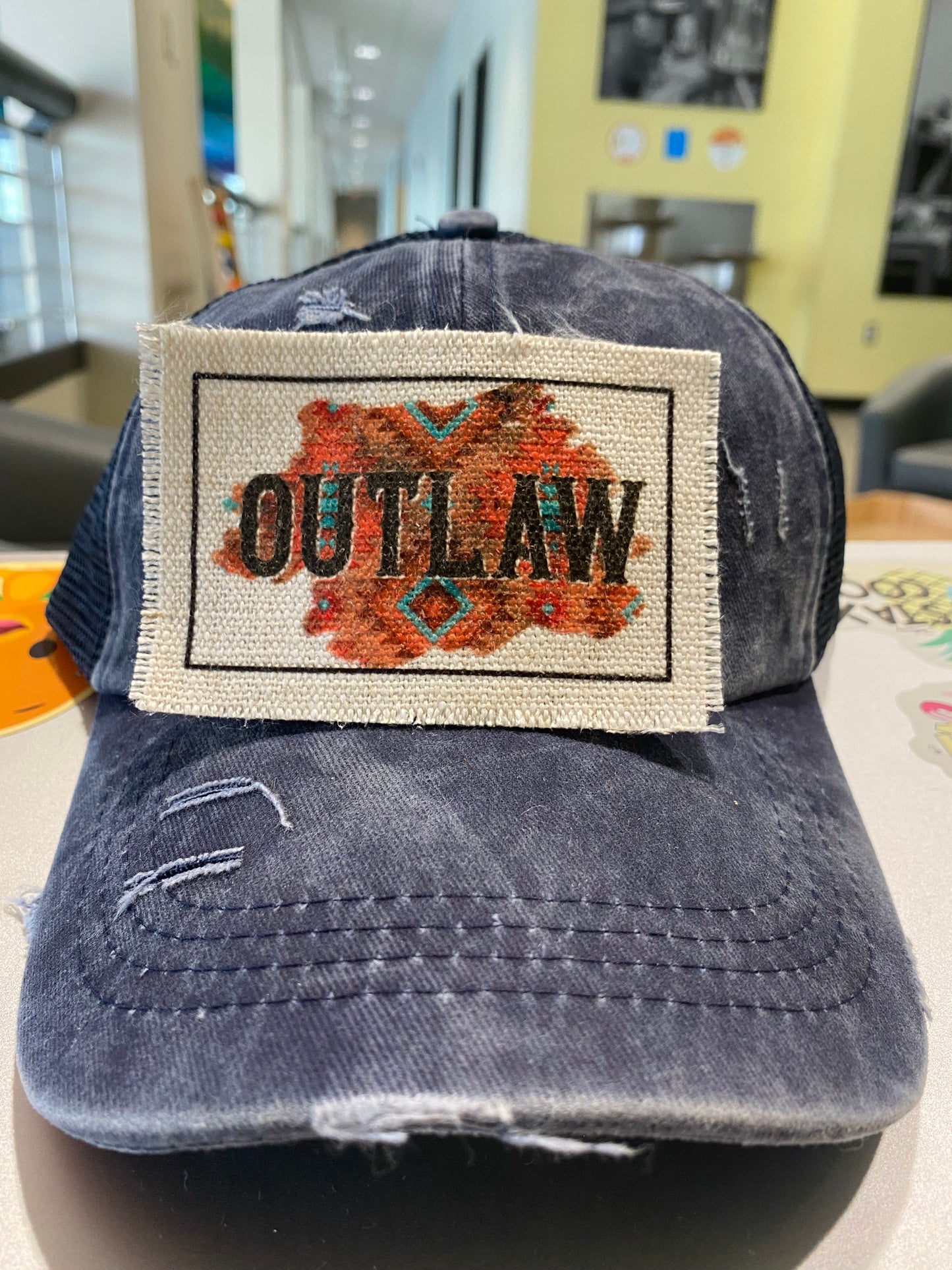 Outlaw Aztec Hat Patch