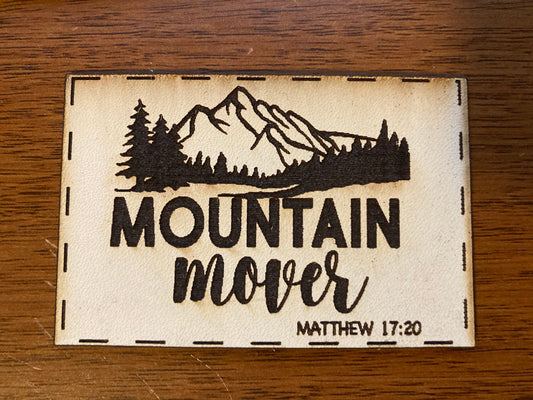 Mountain Mover Leatherette Hat Patch