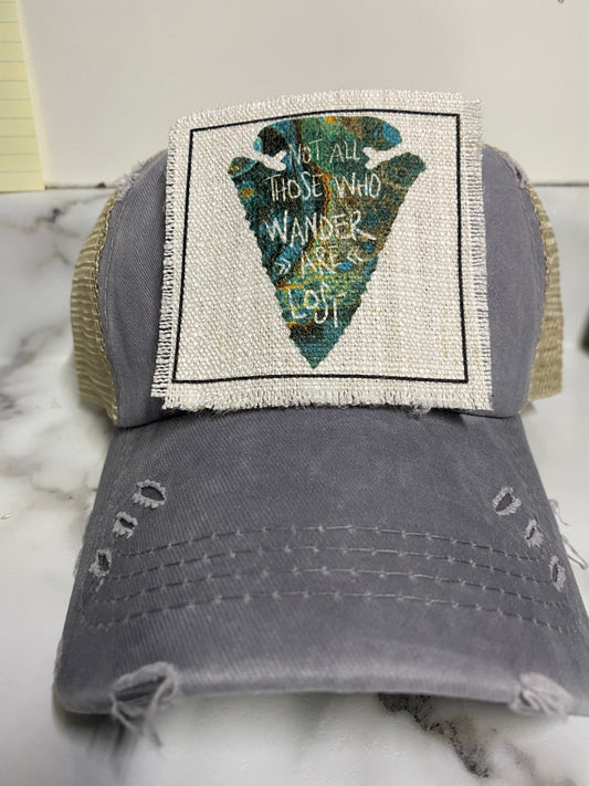 Not All Who Wander Hat Patch