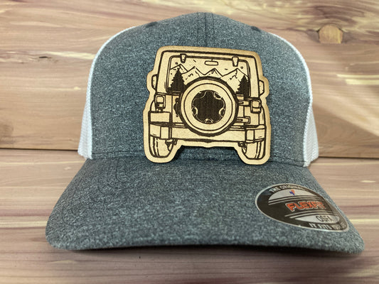 Jeep Window Leatherette Hat Patch