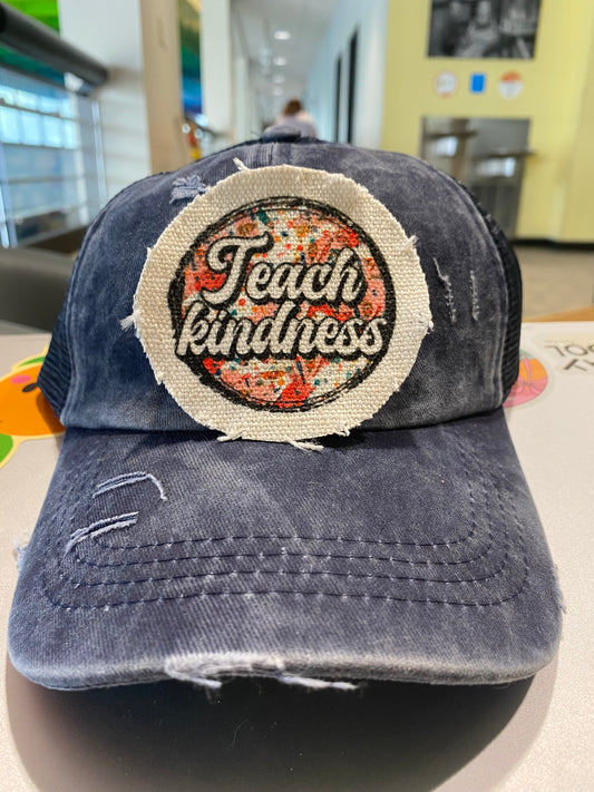 Teach Kindness Hat Patch