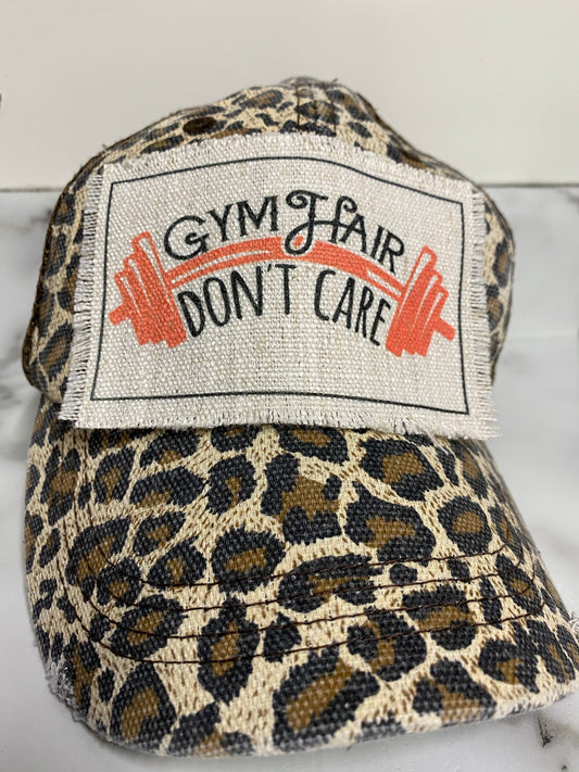Gym Hair Don't Care Hat Patch