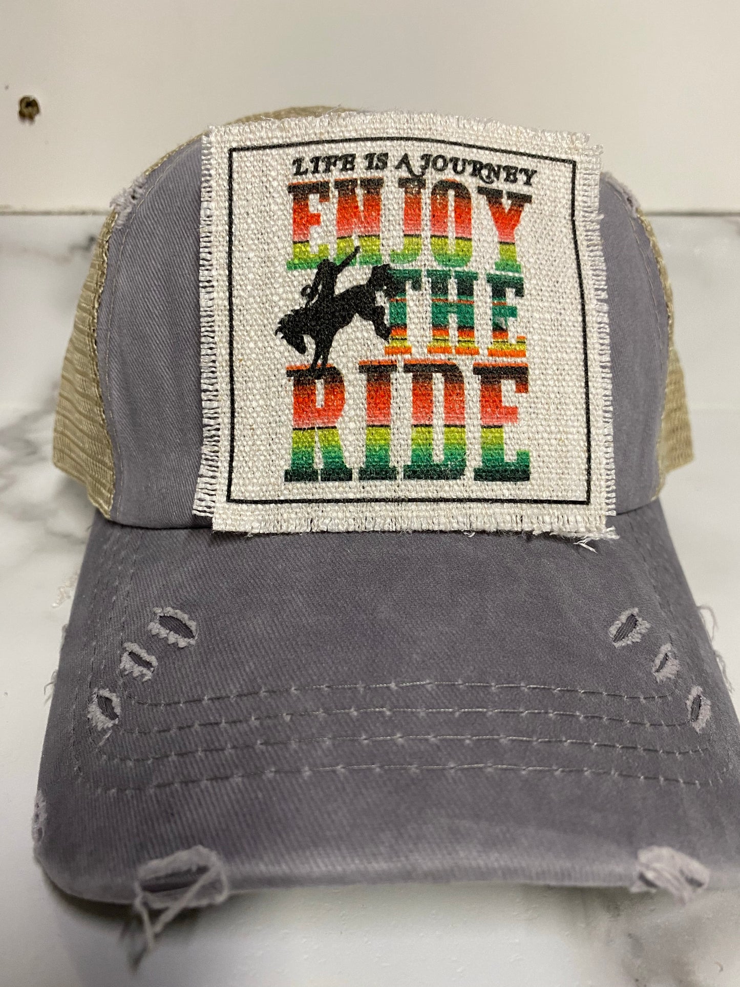 Enjoy the Ride Hat Patch