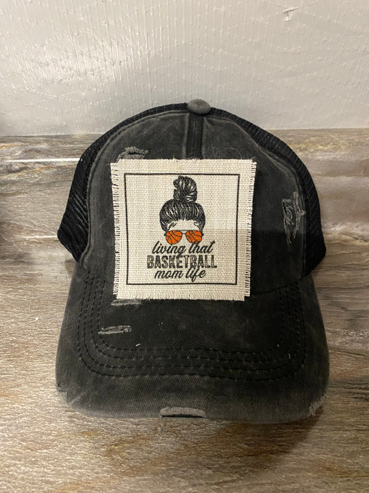 Living That Basketball Mom Life Hat Patch