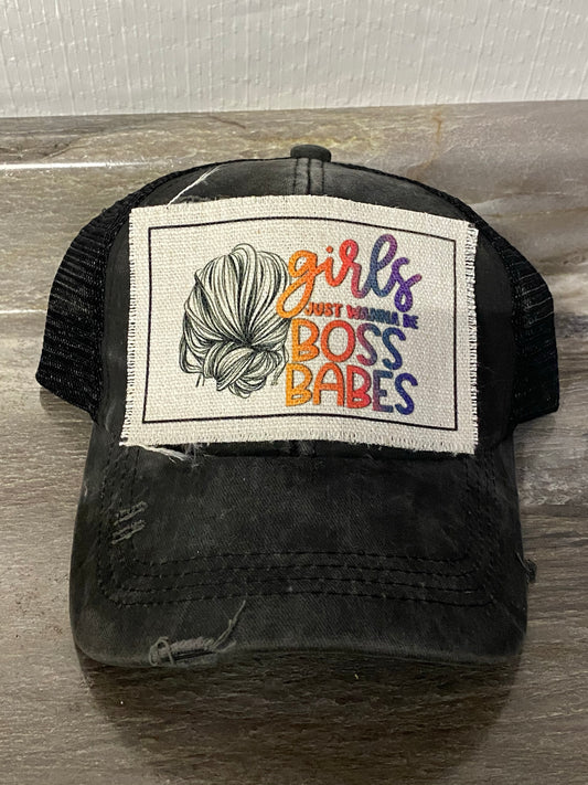 Girls Just Wanna Be Boss Babes Hat Patch