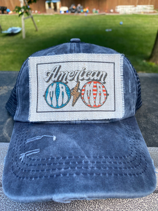 American Mama Sunnies Hat Patch