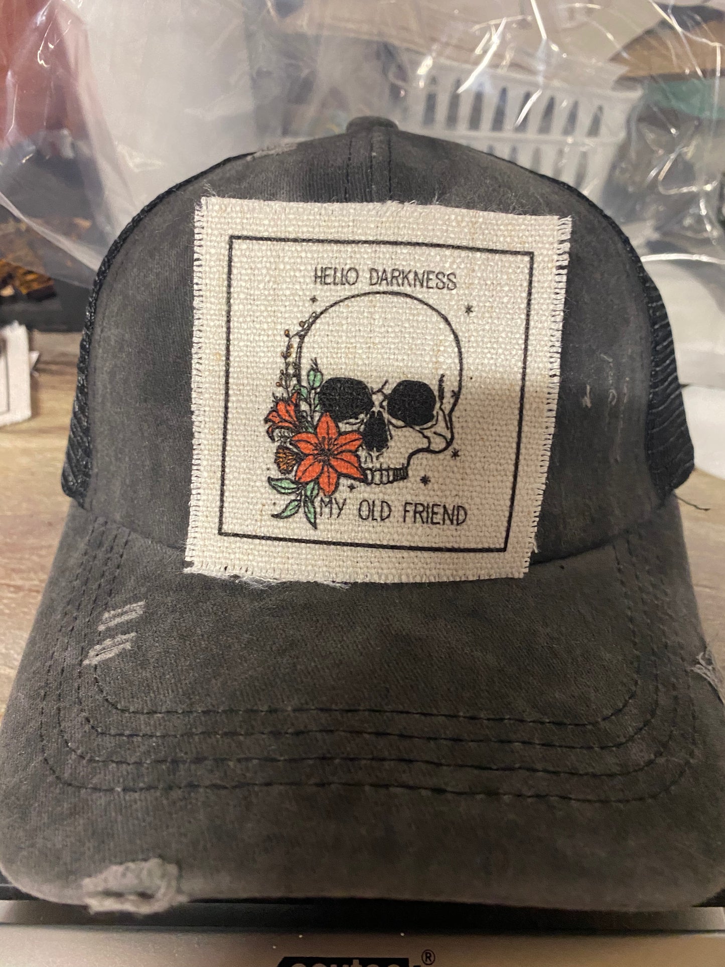 Hello Darkness My Old Friend Hat Patch