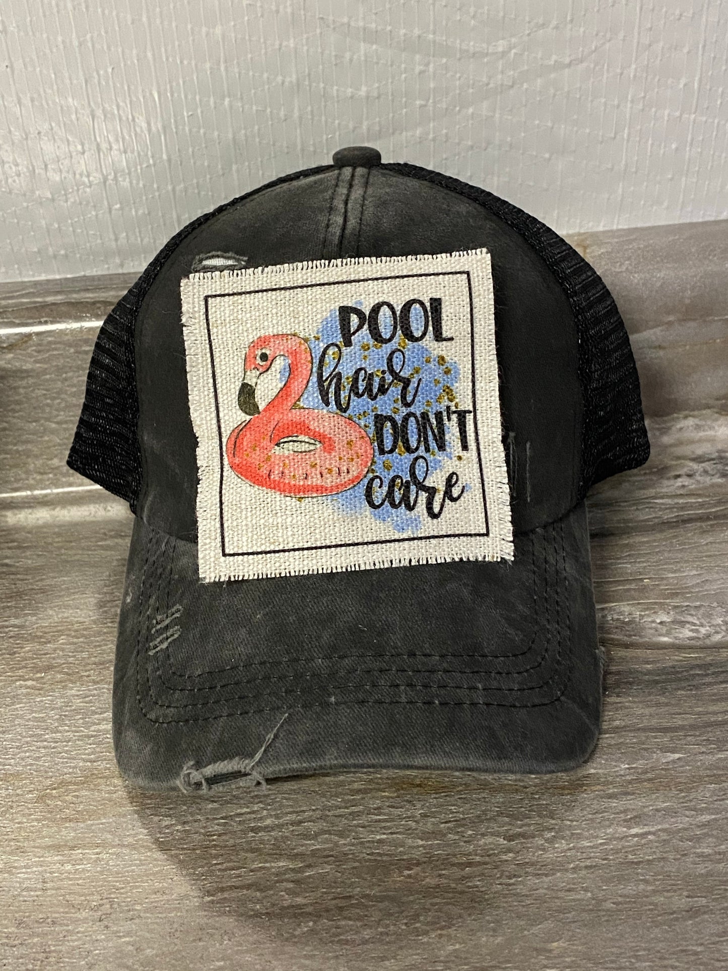 Pool Hair Don't Care Hat Patch