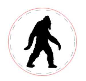 Big Foot Leatherette Hat Patch