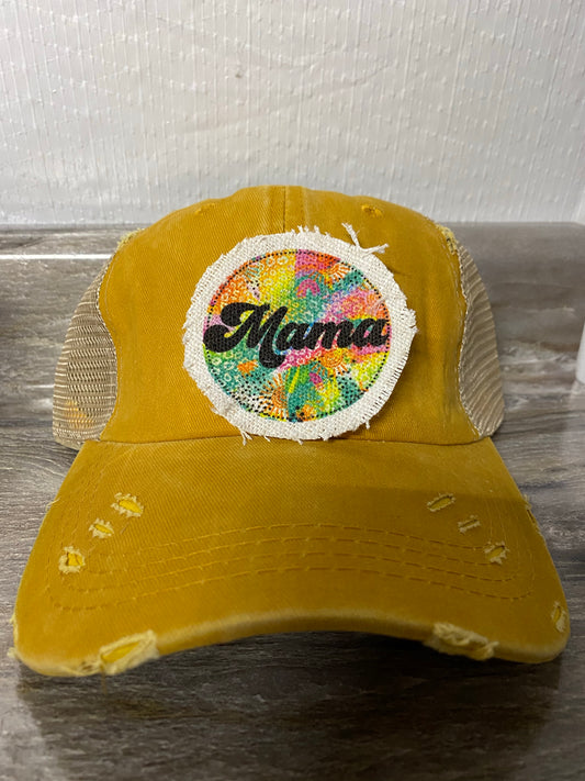 Colorful Mama Hat Patch