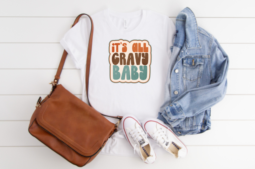 It's All Gravy Baby Sublimation Transfer