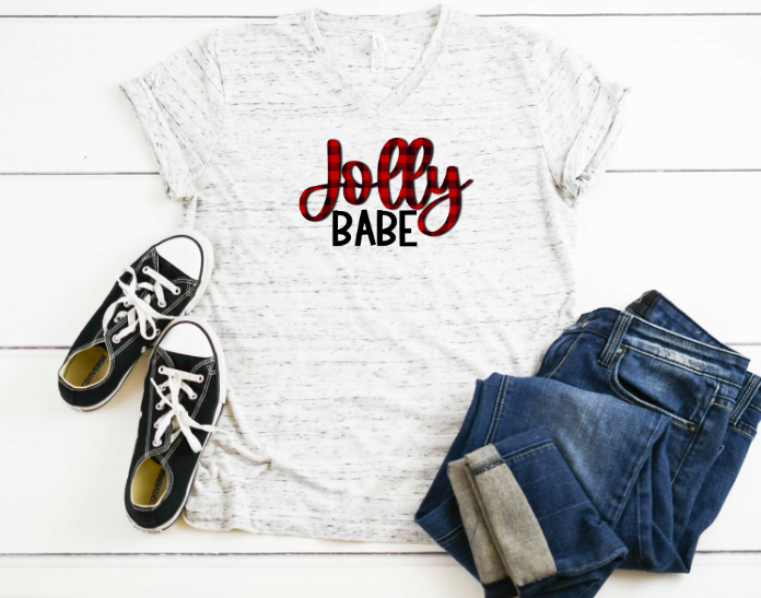 Jolly Babe Plaid Sublimation Transfer
