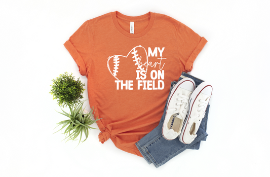 My Heart Is On The Field Baseball Transfer