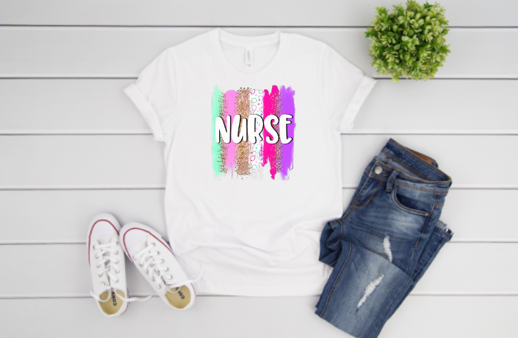 Nurse Brushstroke Sublimation Transfer