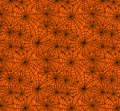 Spider Web Orange Sublimation Transfer