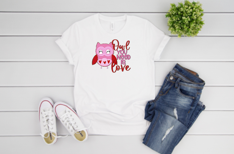 Owl You Need Is Love Sublimation Transfer