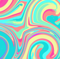 Sweet Tart Swirl Sublimation Transfer