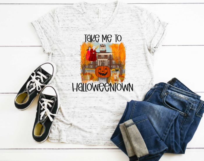 Take Me To HalloweenTown Sublimation Transfer