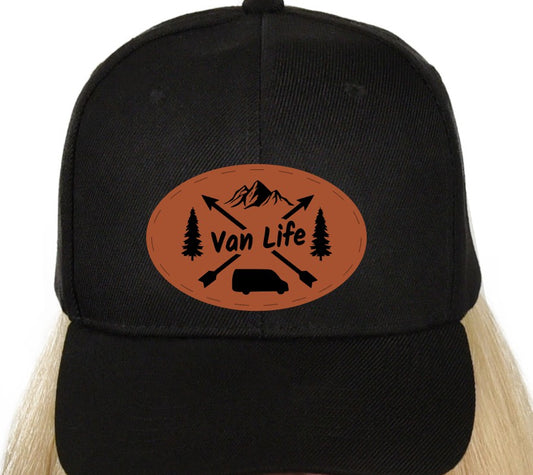Van Life Arrows Leatherette Hat Patch
